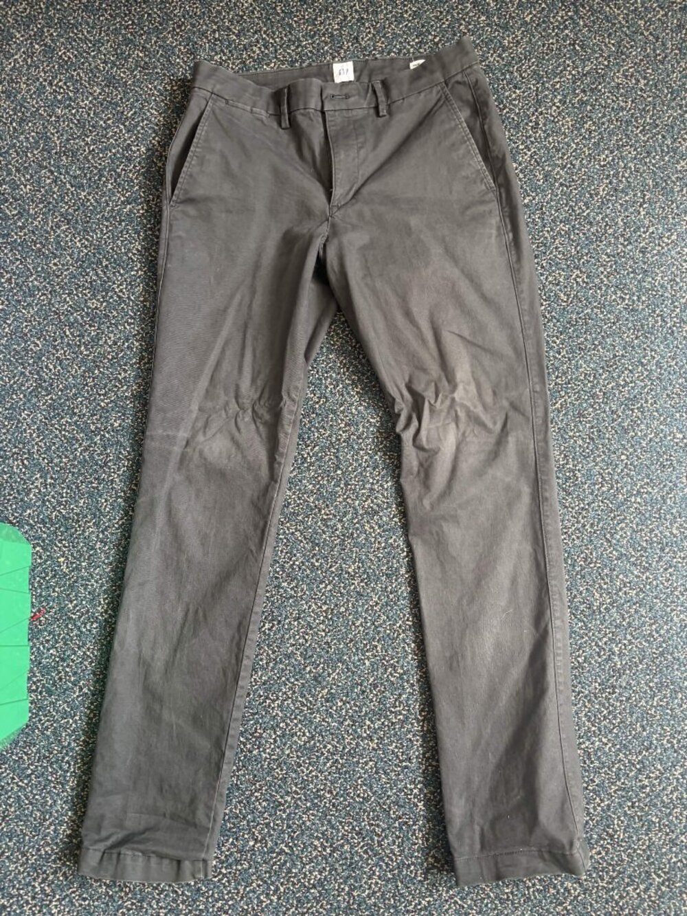 Gap Mens Chino Pants Slim Fit Flat Front Casual Trousers Gray Size 30x32
